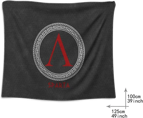 Miniatura 3 de Tapiz con emblema de la ciudad griega antigua, bandera de Polis griega, póster para colgar en la pared, 39.4 x 49.2 in, decoración de pared