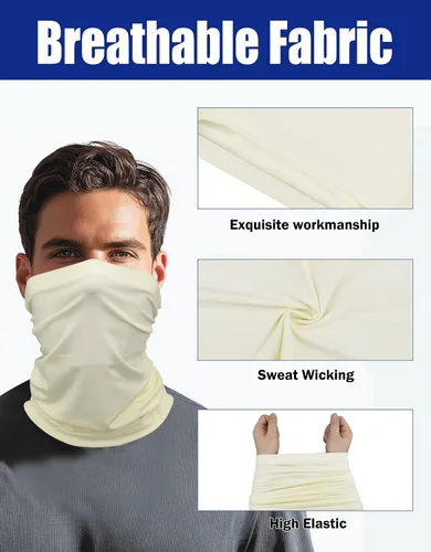 Miniatura 2 de JHYWELL Mascarilla refrescante para el cuello, protección UV, bandana resistente al viento para esquí, pesca, senderismo, ciclismo