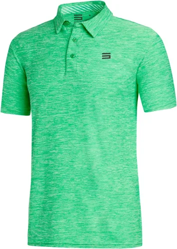 Three Sixty Six - Camiseta de golf para hombre, polo atlético dry fit de tipo informal, con cuello y manga corta