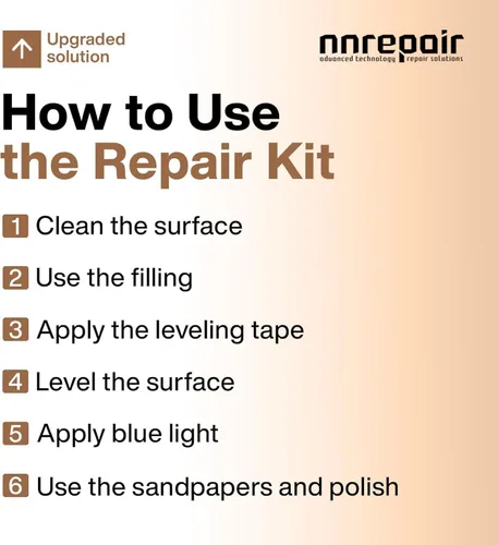 Miniatura 4 de UBA - Kit de reparación de tuba y piedra negra (rojo, negro y transparente) - Ideal como kit de reparación de granito, funciona muy bien como kit
