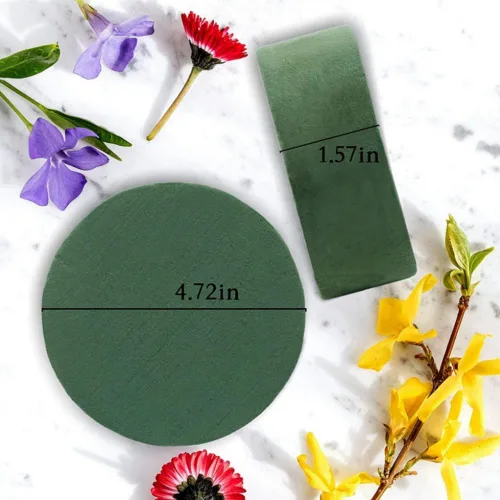 Miniatura 7 de Bloques redondos de espuma de poliestireno para flores artificiales, 6 unidades de espuma de poliestireno para arreglos florales
