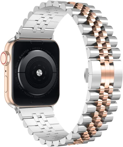 Miniatura 13 de Wolait Compatible con Apple Watch Ultra 3/Ultra 2 Band 49mm 46mm 45mm 44mm 42mm, Correa pesada de acero inoxidable iWatch con cierre plegable