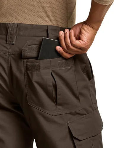 Miniatura 9 de CQR Pantalones tácticos tipo cargo, para hombre, tejido Ripstop, resistentes al agua, ligeros, para uso diario, para el trabajo, senderismo