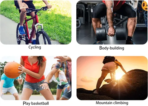 Miniatura 6 de Guantes de neopreno acolchados para levantamiento de pesas, guantes ventilados para seguimiento de ciclismo, deportes con protección completa