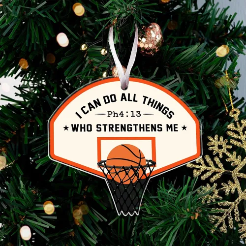 Miniatura 7 de Adorno de baloncesto, perfecto para árbol de Navidad y edición de coleccionista 2025, homenaje único al entrenador de baloncesto, adornos de Navidad