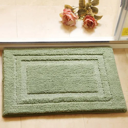 Miniatura 8 de Alfombra de baño de felpa súper suave para baño, alfombra de baño gruesa antideslizante para interiores, alfombra de ducha para baño, bañera, Azul