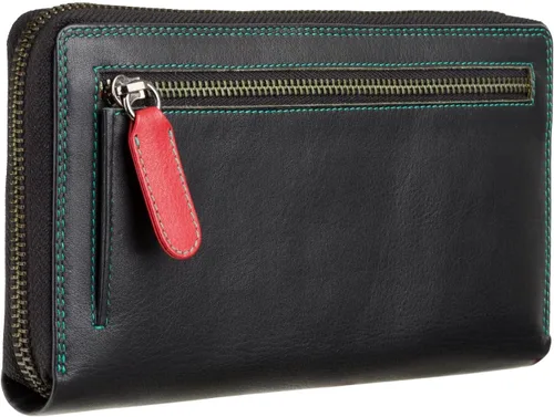 Miniatura 5 de Visconti - Cartera de mano de piel suave multicolor para mujer, Spectrum 33 (negro multicolor), Negro