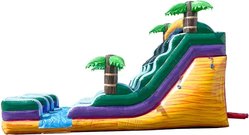 Miniatura 5 de TentandTable Tobogán acuático inflable de doble carril para niños y adultos, diversión acuática gigante de grado comercial, incluye soplador de aire