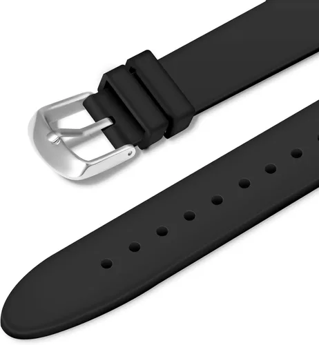 Miniatura 3 de Letoff Reloj analógico clásico, esfera arcoíris con números arábigos, banda de silicona, resistente al agua hasta 98.4 ft