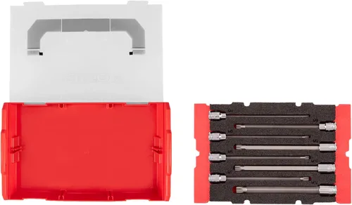 Miniatura 3 de TEKTON Juego de llaves de vaso cuadrado triple largo de 3/8 pulgadas con mini caja de herramientas de apilamiento, 8 piezas (M4 - M12) SHB91705