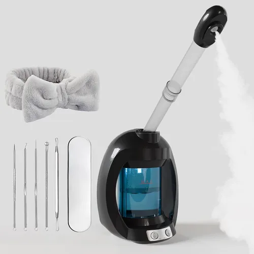 Vaporizador Facial - Vaporizador Facial Iónico Nano para Limpieza Profunda Facial, Vaporizador para Esteticista, Vaporizador Facial Profesional para