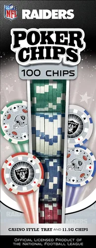 Miniatura 13 de Masterpieces Casino - NFL Buffalo Bills - Juego de fichas de póquer de alta calidad de 100 piezas con bandeja