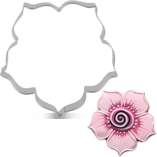 Miniatura 9 de LILIAO Spring Kapok Flower - Cortador de galletas (3,5 x 3,5 pulgadas), acero inoxidable