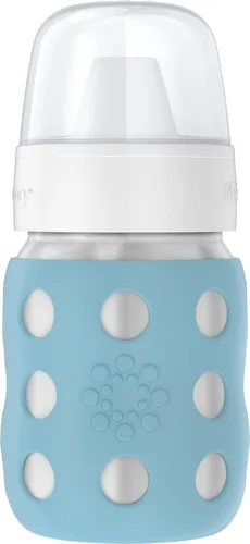 Miniatura 26 de Lifefactory Biberón de cuello ancho aislado al vacío de acero inoxidable de 8 onzas con pezón para sorber, melón, LS2251WCA4 Cantaloupe