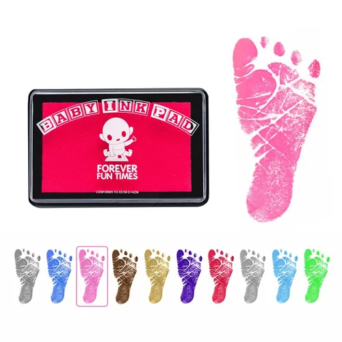Miniatura 11 de Forever Fun Times - Kit de manos y huellas para bebés Obtén cientos de impresiones detalladas con una almohadilla de tinta segura para bebés