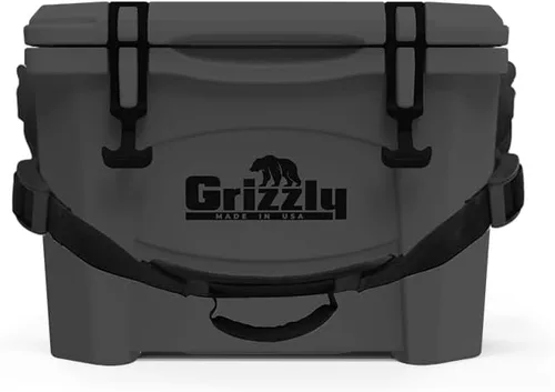 Miniatura 13 de Grizzly - Enfriador de 15 cuartos de galón Baúl de hielo duradero con aislamiento rotomoldeado Fabricado en Estados Unidos Garantía de por
