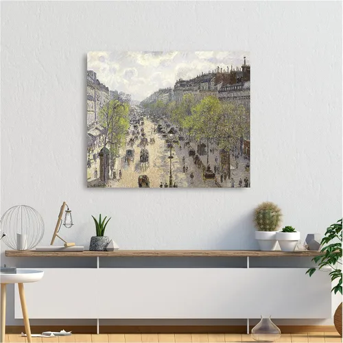 Miniatura 738 de A&T ARTWORK Campo de trigo con cipreses de Van Gogh Las reproducciones de arte clásico mundial, impresiones en lienzo giclée para decoración