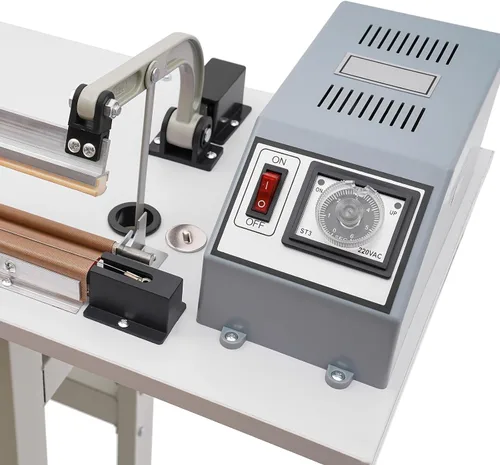 Miniatura 3 de Máquina de sellado térmico de pedal de pie,Máquina de sellado de bolsas de plástico de 22.83", Máquina de sellado térmico de 110V 850W para uso