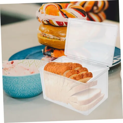Miniatura 2 de Recipiente hermético para almacenamiento de pan, soporte para pan de cocina, organizador para caja de frescura para refrigerador y encimera