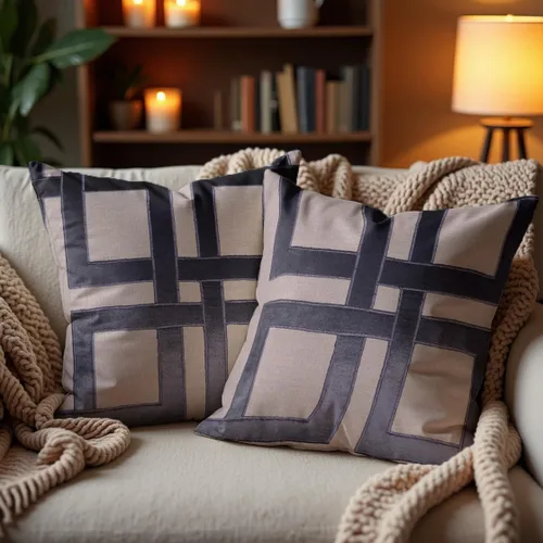 Miniatura 12 de Decozen Fundas de almohada decorativas, fundas de cojín para sofá, fundas de cojín bordadas para decoración de habitación, sofá, dormitorio, sala