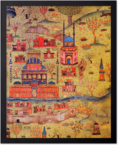 Miniatura 69 de Poster Master Póster retro de viaje con mapa monumental vintage de Florencia, arte italiano, gran regalo para hombres, mujeres, amantes