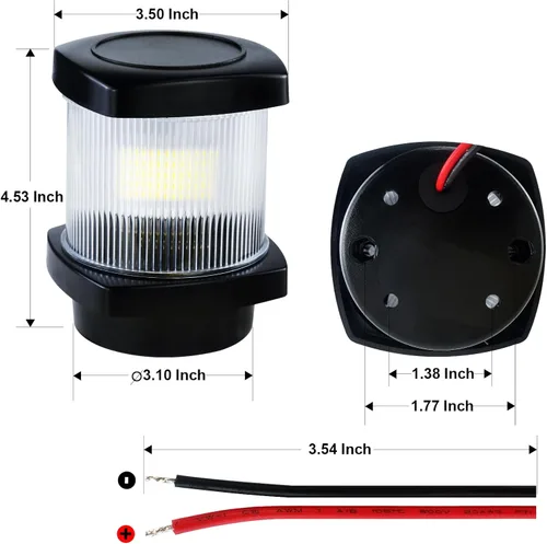 Miniatura 5 de Topthead Anchor Luz de navegación LED para velero (blanco) DC 10-24 voltios