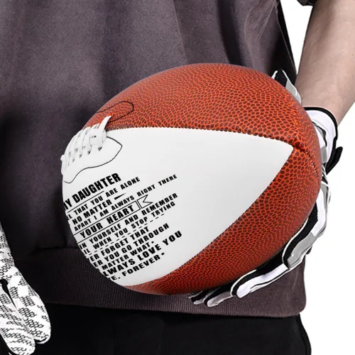 Miniatura 3 de KWOOD Balón de fútbol personalizado y grabado para hijo, de cuero para interior/exterior con bomba y bolsa de transporte, regalo de Navidad
