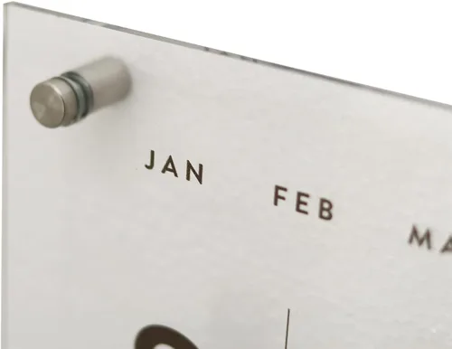 Miniatura 4 de Calendario mensual de acrílico transparente reutilizable de borrado en seco, 24 x 18 pulgadas, organizador de pared para escuela, oficina, hogar