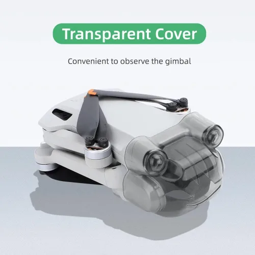 Miniatura 3 de Mini 3 Pro lente de cámara tapa len cubierta cardán sensor de visión cubierta protectora para DJI Mini 3 Pro Drone Accesorios (gris claro)