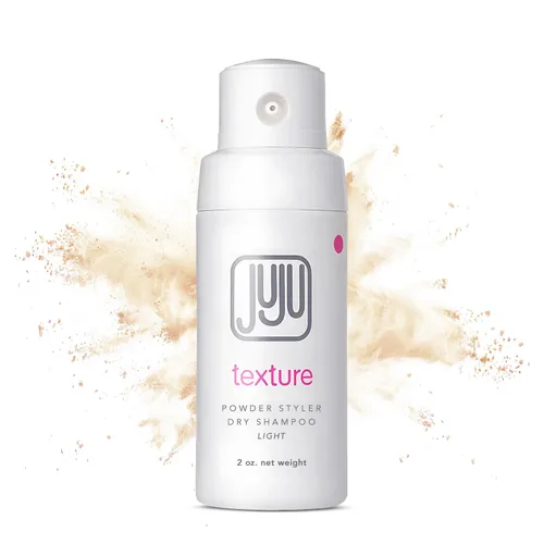 Miniatura 8 de Juju Styling Texture Powder & Travel Size Champú seco para mujeres y hombres, bomba de 2 onzas (oscuro), champú seco sin aerosol para mujeres