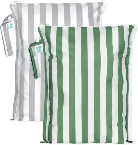 Bumkins - Bolsa húmeda impermeable más grande - Para bebé, viajes, traje de baño, pañales de tela, piezas de bomba, piscina, gimnasio, artículos de