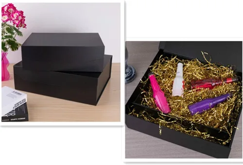 Miniatura 6 de 1 Pieza Caja de Regalo Extra Grande Negro Mate con Tapa, 16.5 x 13 x 5.3 pulgadas, Cajas de Regalo Gigantes Magnéticas Duras para Regalos, Ropa