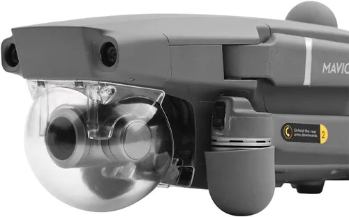 Miniatura 6 de DAGIJIRD Drone Gimbal Guard Lente de cámara transparente Sun Hood Cap Cover para DJI Mavic 2