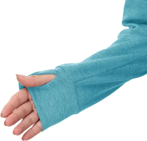 Miniatura 33 de TBMPOY Chaquetas con capucha y protección solar UPF 50+ para mujer, ligeras, de manga larga, para senderismo, exteriores, con cremallera completa