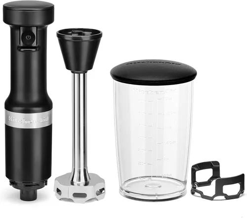 Miniatura 3 de KitchenAid Batidora de mano con cable de velocidad variable KHBV53, negro mate