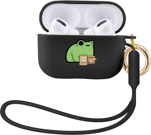 Miniatura 24 de Funda compatible con Airpods Pro de 2ª generación, linda funda para AirPods Pro 2, funda protectora con estampado de rana para mujeres y niñas