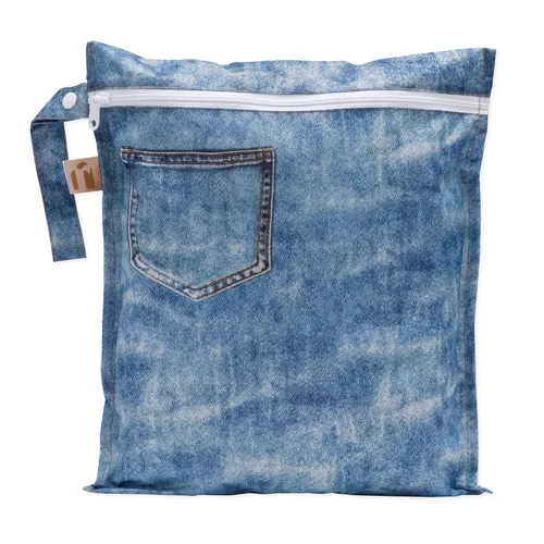 Miniatura 39 de Bumkins Bolsa Húmeda Colgante Impermeable Grande para Bebé, Lavandería, Ropa Sucia, Viajes, Traje de Baño, Pañales de Tela, Piscina, Toallas