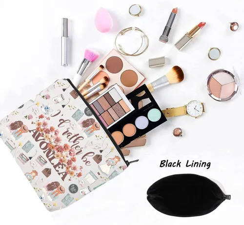 Miniatura 3 de LEVLO Anne Fans - Bolsa de cosméticos para fanáticos de la película, regalo I'd Rather Be In Avonlea, bolsa de maquillaje con cremallera para mujer
