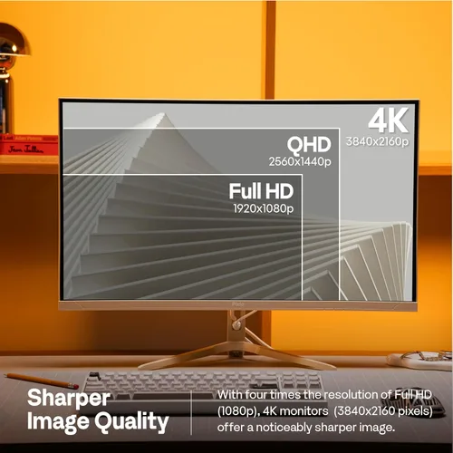 Miniatura 7 de Pixio PX27U Wave Beige 27 pulgadas 160Hz Frecuencia de actualización 4K 3840x2160p Resolución Panel IPS rápido 1ms GTG Tiempo de respuesta Monitor