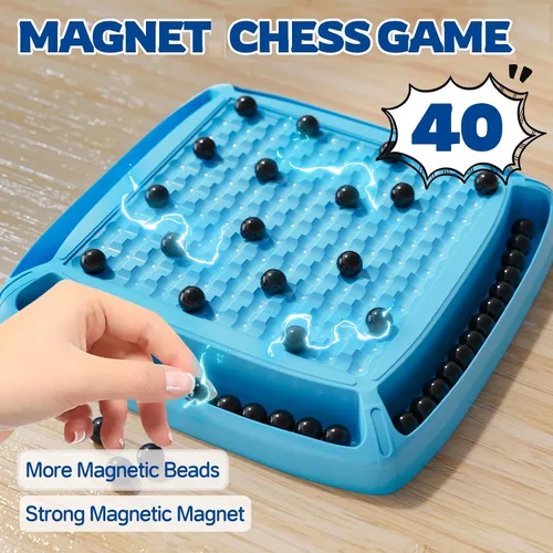 Miniatura 2 de Juego de imán, juegos magnéticos de ajedrez, juegos de mesa para niños de 6 a 8 a 12 años, juegos de ajedrez magnéticos, juegos de mesa familiares