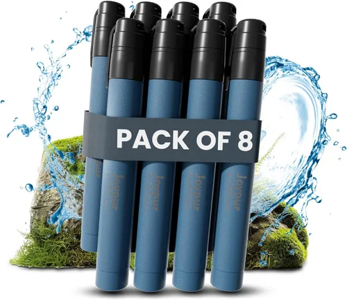 Miniatura 7 de Pajita de Filtro de Agua Portátil para Supervivencia, Equipo Esencial para Acampar y Senderismo, Pajita de Purificación de Agua para Viajes