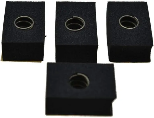 Miniatura 4 de KAISH Paquete de 4 almohadillas de ajuste de altura de pastillas de espuma con resortes para pastillas P Bass o Jaquar