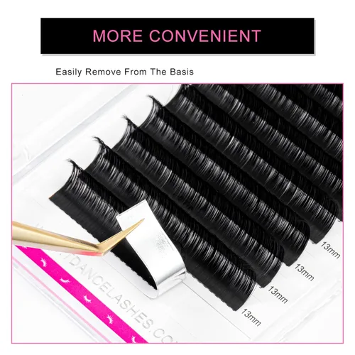 Miniatura 3 de Extensiones de pestañas TDANCE, pestañas falsas de color negro mate, CC D DD J B L, volumen y pestañas clásicas, extensiones de pestañas 0