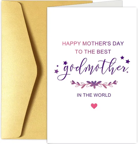 Miniatura 9 de Chenive Tarjeta del día de la madre de la abuela, tarjeta feliz del día de la madre de hija hijo, increíble mamá y tarjeta de abuela de patada