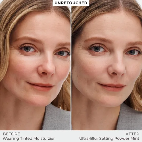 Miniatura 15 de Laura Mercier Polvo fijador translúcido suelto sin talco, ultra difuminado, desgaste hidratante de 16 horas, acabado natural, infusión de ácido