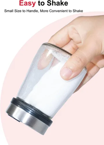 Miniatura 4 de Salero o pimentero con agujeros de vertido ajustables, dispensador de especias de botella de vidrio pequeña de 4 pulgadas con tapa de acero