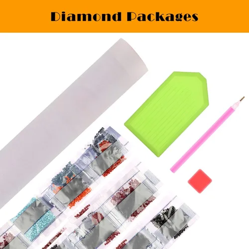 Miniatura 4 de Youtheart Pintura con diamantes, arte de diamantes de princesa, kit de bordado de punto de cruz de taladro completo 5D, decoración de pared de AR18