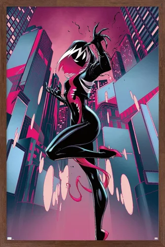 Miniatura 16 de Trends International Marvel Comics Ghost Spider Venom - Póster de pared de Spider-Gwen #24, 22.4 pulgadas de largo x 14.7 W, versión enmarcada