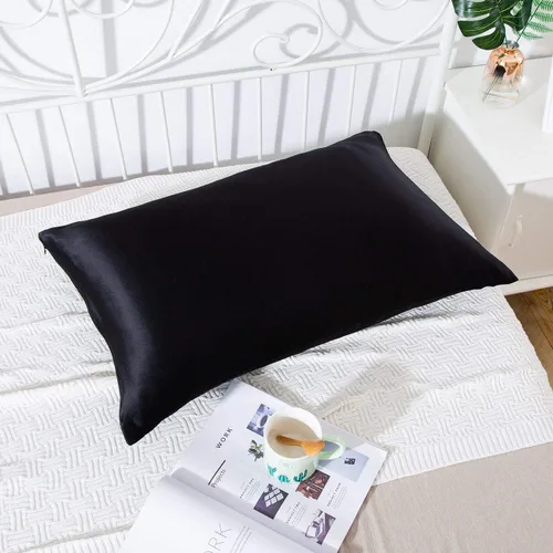 Miniatura 6 de SLPBABY - Funda para almohada de seda pura 100% natural por ambos lados para el cuidado del cabello y la piel, 19 Momme, cremallera oculta