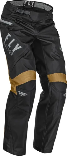 Fly Racing Pantalones de Botas de Protección para Todo Terreno - Pantalones de Motocicleta Duraderos y Protectores para Enduro de Montaña negro